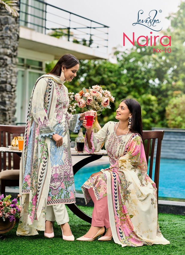 Naira Nx Vol 10 By Levisha Cambric Cotton Printed Dress Material Wholesale Shop In Surat