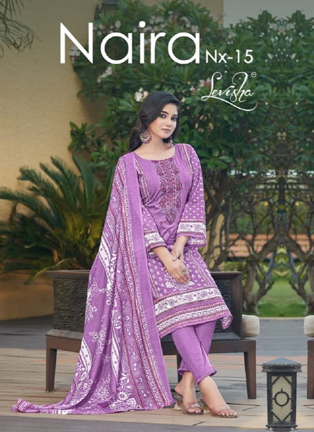 Naira Nx Vol 15 By Levisha Cambric Cotton Printed Dress Material Orders In India
