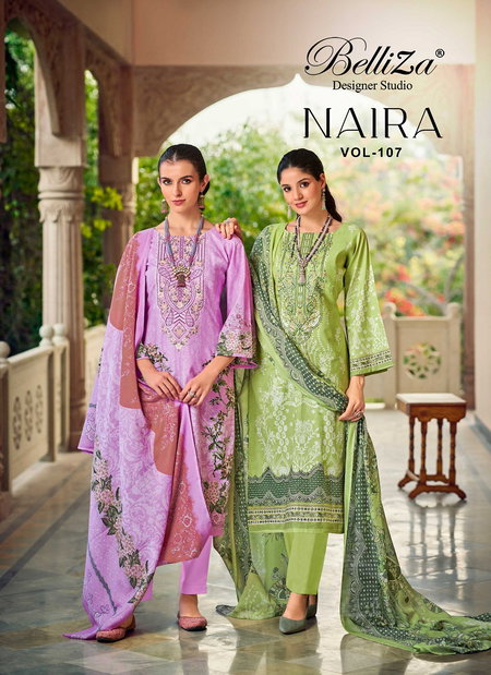 Naira Vol 107 By Belliza Cotton Printed Dress Material Wholesalers In Delhi