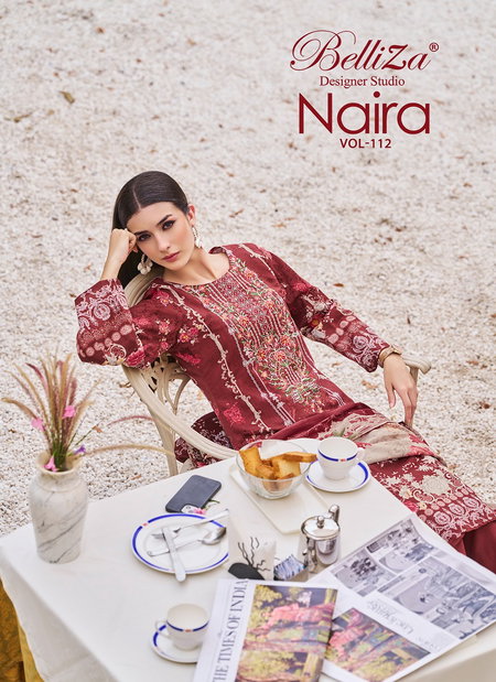 Naira Vol 112 By Belliza Cotton Printed Wholesale Dress Material Suppliers In Mumbai
