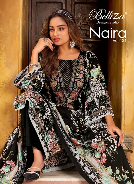 Naira Vol 121 By Belliza Pure Cotton Dress Material Wholesale Shop In Surat
