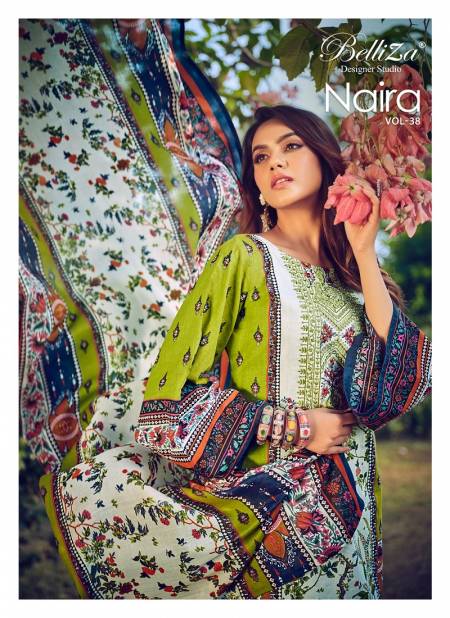 Naira Vol 38 By Belliza Printed Cotton Dress Material Wholesale Clothing Suppliers In India Catalog