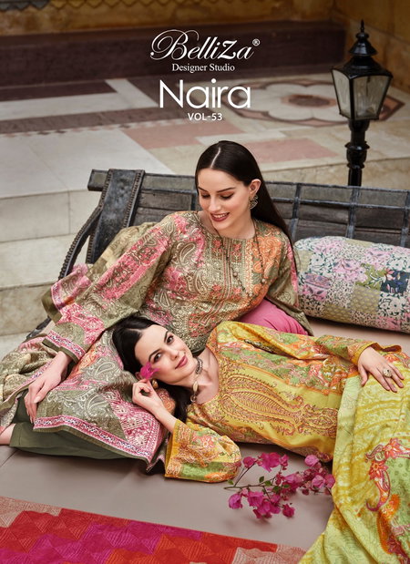 Naira Vol 53 By Belliza Pure Cotton Printed Dress Material Wholesale Price In Surat

