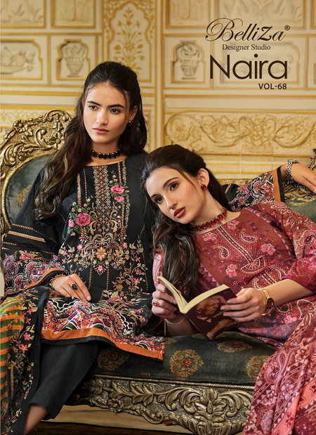 Naira Vol 66 By Belliza Cotton Printed Dress Material Wholesalers In Delhi
