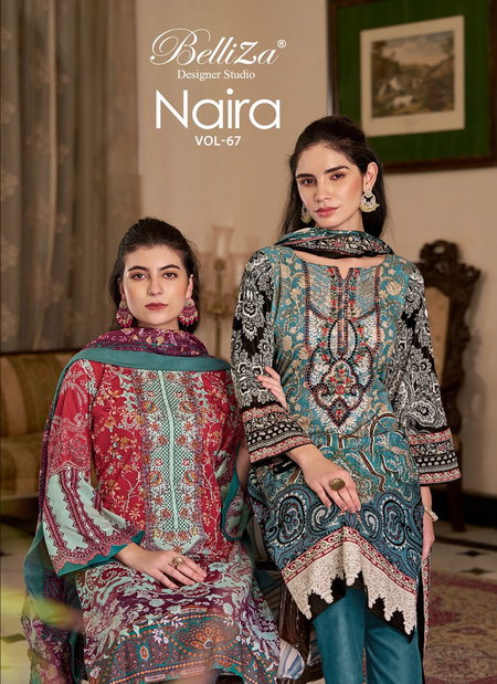 Naira Vol 67 By Belliza Daily Wear Cotton Printed Dress Material Suppliers In India
