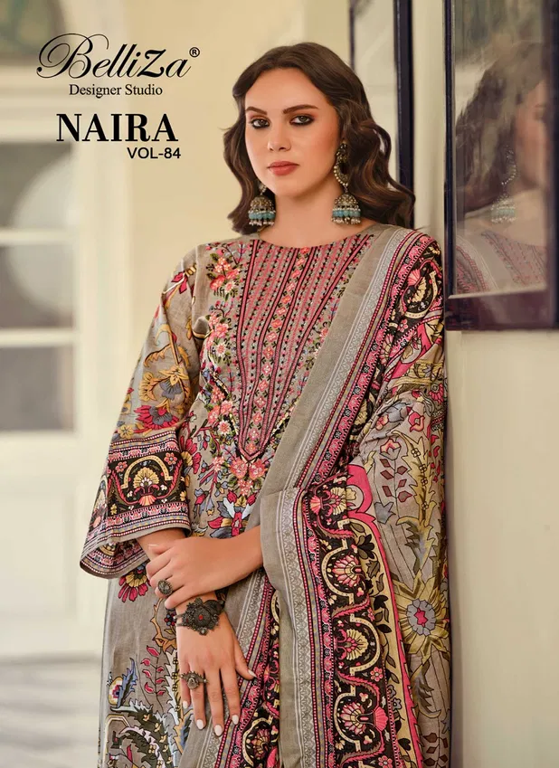 Naira Vol 84 By Belliza Cotton Printed Wholesale Dress Material Suppliers In Mumbai