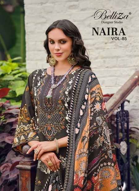 Naira Vol 85 By Belliza Cotton Printed Wholesale Dress Material Orders In India Catalog