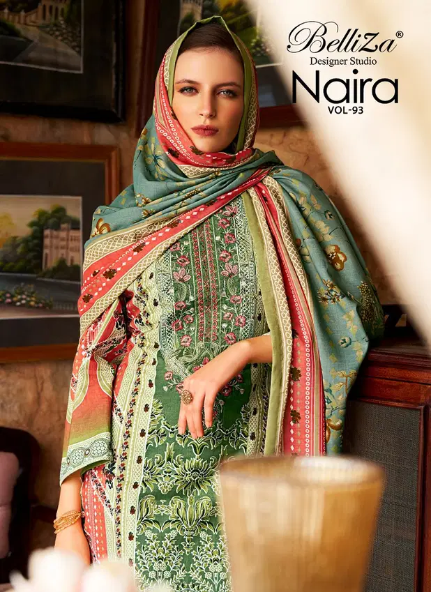 Naira Vol 93 By Belliza Cotton Printed Dress Material Wholesale In India