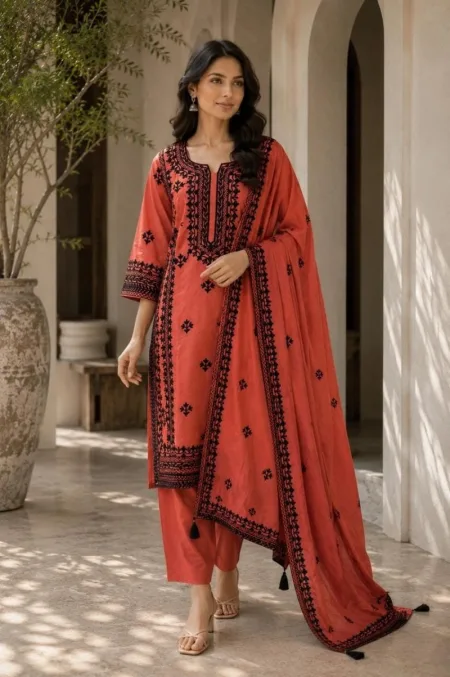K 1327 By Naisha Mul Chanderi Kurti With Bottom Dupatta