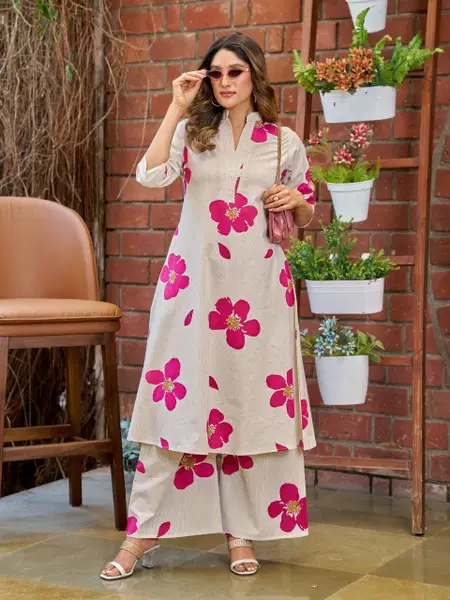 Naisha K 738 Khadi Cotton Aline Wholesale Kurti With Bottom Suppliers In Mumbai
