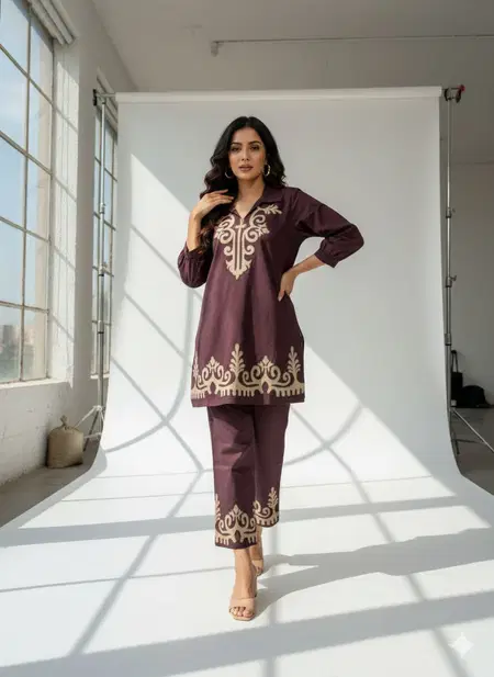 Naisha K 718 Cotton Flex Stylish Wear Co Ord Set Wholesale Price In Surat