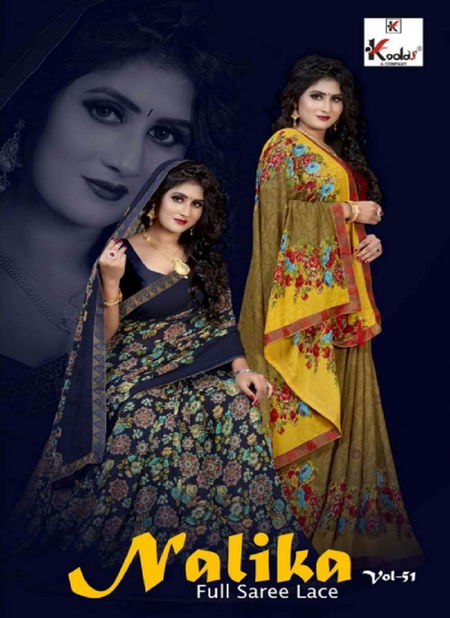 Nalika 51 Rennial Printed Regular Wear Designer Saree Collection
 Catalog