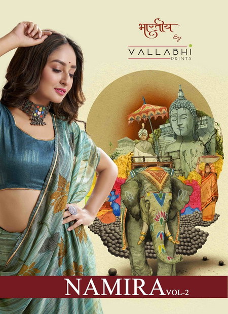 Namira Vol 2 By Vallabhi Brasso Printed Sarees Wholesale Market In Surat