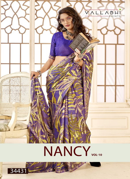 Nancy Vol 10 By Vallabhi Georgette Printed Wholesale Daily Wear Saree In India