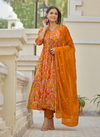 Nargis By Ossm Chinon Alia Cut Kurti With Bottom Dupatta Catalog