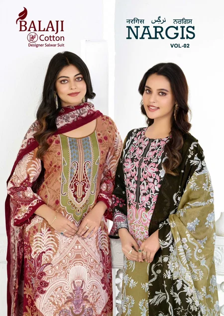 Nargis Vol 2 By Balaji Cotton Printed Karachi Dress Material
