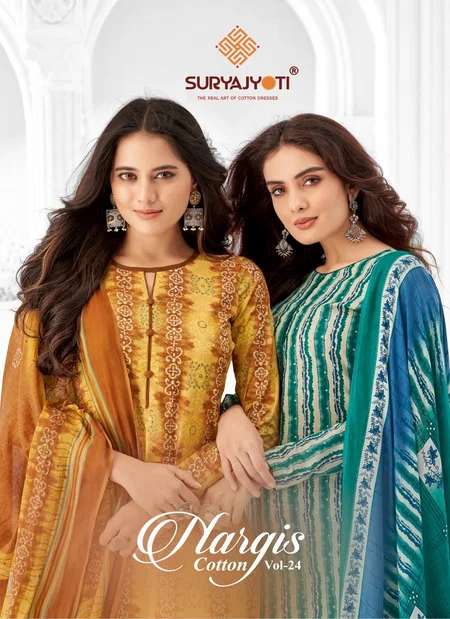 Nargis Vol 24 By Suryajyoti Cotton Printed Dress Material Wholesale Shop In Surat
