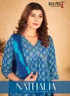 Nathalia By Dee Cee Printed Anarkali Kurti With Bottom Dupatta Exporters in India