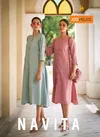 Navita By 100 Miles Blended Cotton Self Pattern Cotton Kurti Orders In India