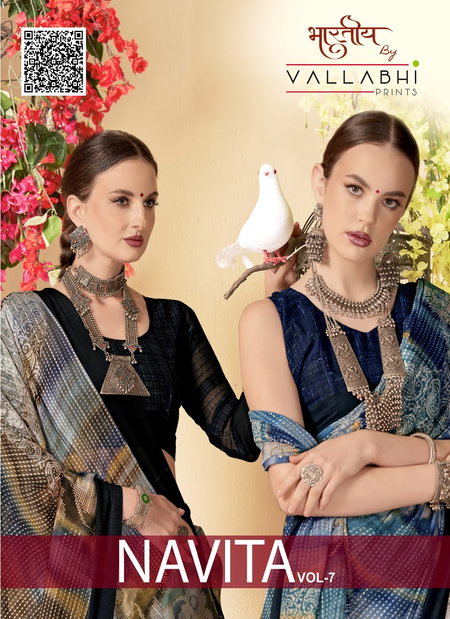 Navita Vol 7 By Vallabhi Georgette Printed Daily Wear Saree Suppliers In India
