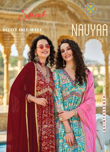 Navya Vol 1 By Passion Tree Printed Alia Cut Kurti With Bottom Dupatta Wholesale Shop In Surat Catalog