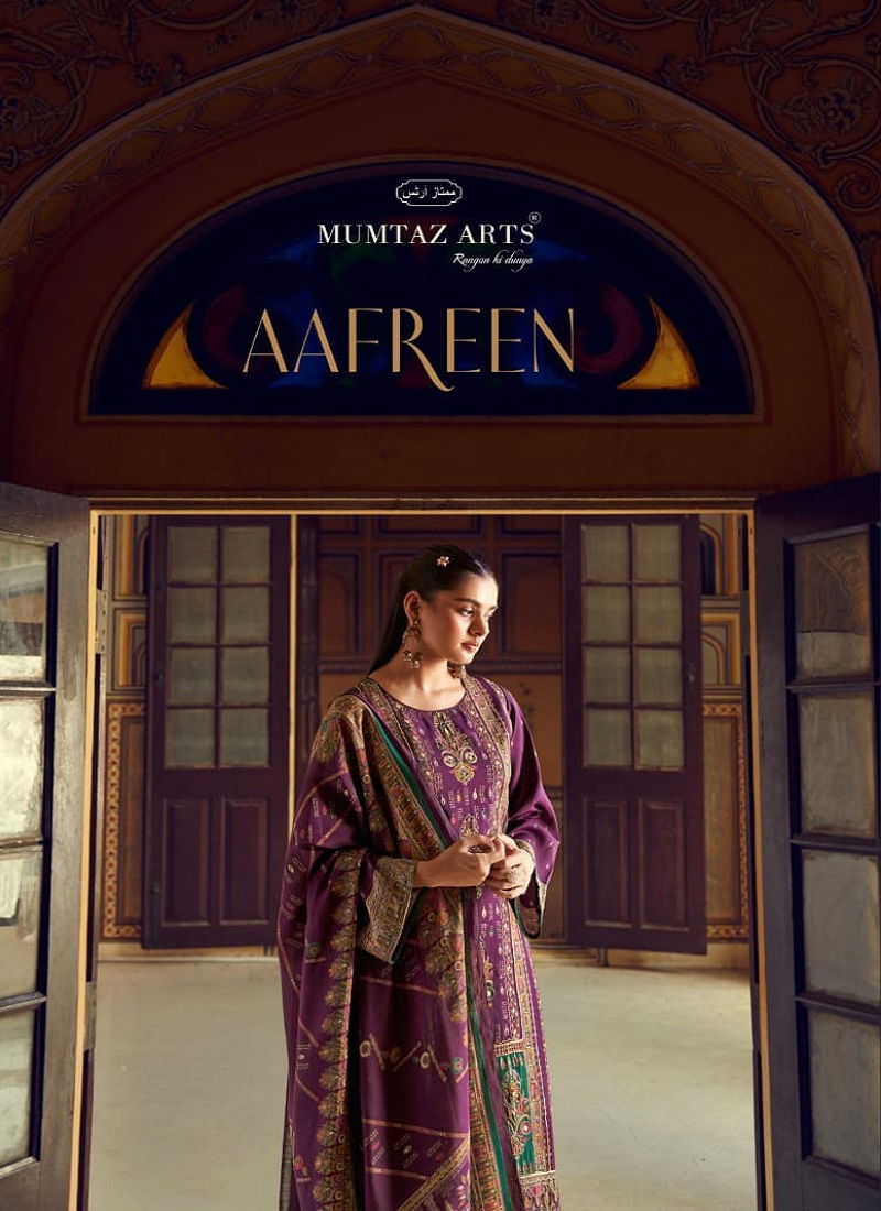 Nayaab Aafreen By Mumtaz Viscose Maslin Digital Printed Dress Material Exporters In India Catalog