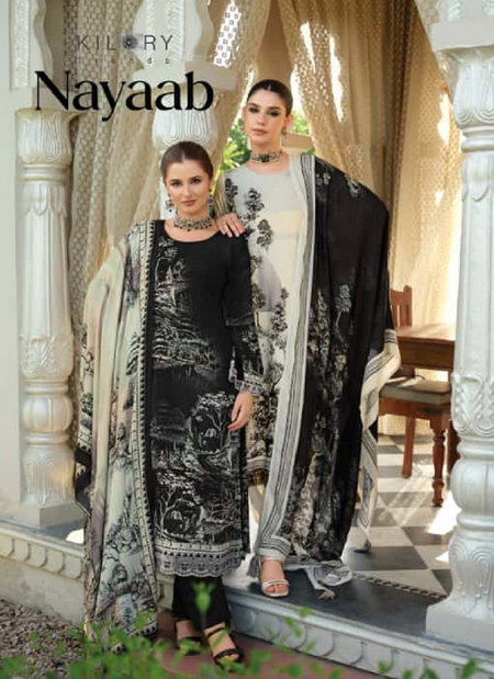 Nayaab By Kilory Viscose Pashmina Printed Dress Material Wholesalers In Surat
