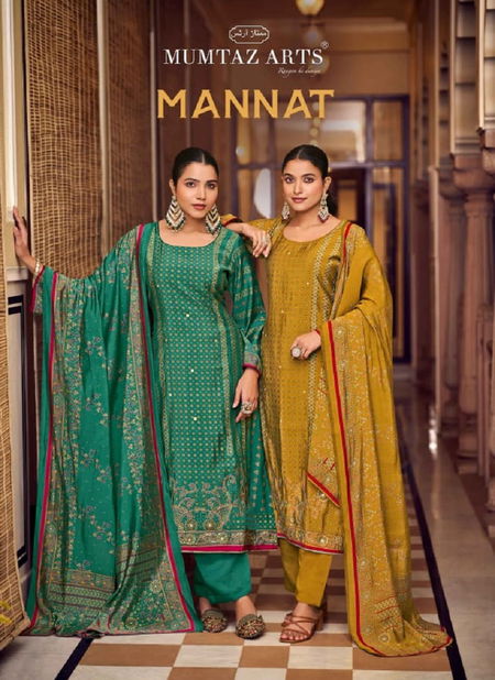 Nayaab Mannat By Mumtaz Viscose Maslin Digital Dress Material Wholesale Price Catalog