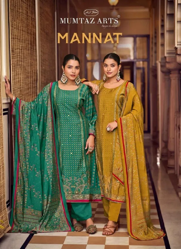 Nayaab Mannat By Mumtaz Viscose Maslin Digital Dress Material Wholesale Price