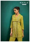 Nayla Designer Work Cotton Ladies Top With Bottom Cord Set Wholesale Shop In Surat