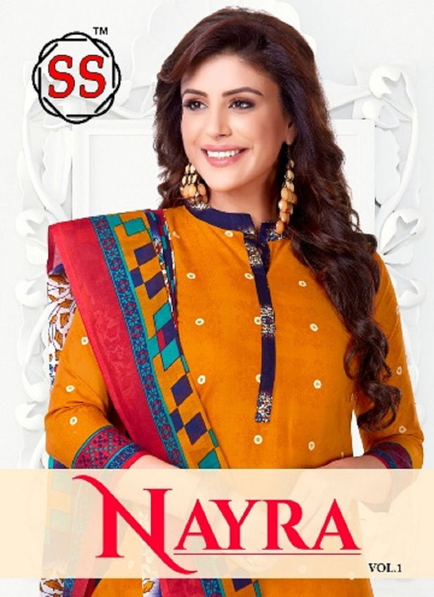 Nayra 1 Latest Fancy Designer Casual Regular Wear Pure Cotton Printed Dress Material Collection
