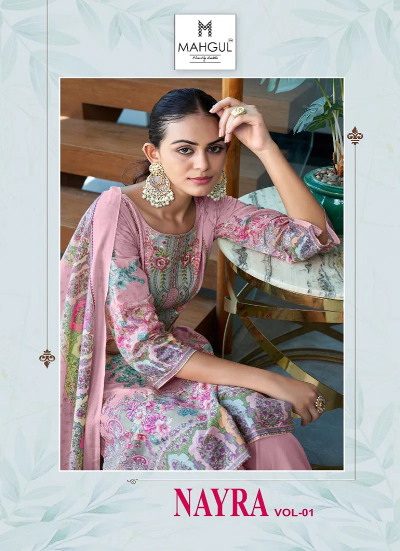 Nayra Vol 1 By Shraddha Nx Lawn Cotton Embroidery Pakistani Suits Online Wholesale Catalog