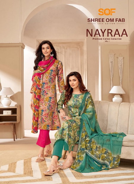 Nayraa Vol 1 By Sof Printed Heavy Cotton Dress Material Wholesalers iN Delhi