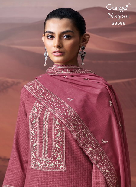 Naysa 3586 By Ganga Cotton Printed Wholesale Salwar Suit Suppliers In India
