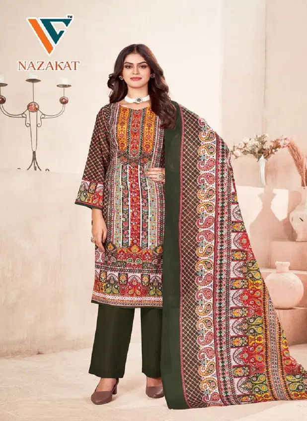 Nazakat 2 By Vandana C Pakistani Print Cotton Dress Material Wholesale Price In Surat
