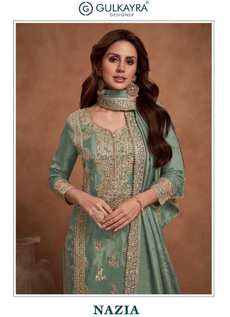Nazia By Gulkayra Real Simar Silk Palazzo Readymade Suits Wholesale Market In Surat 