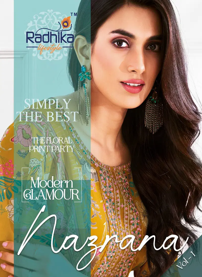 Nazrana Vol 1 By Radhika Jam Satin Printed Kurti With Bottom Dupatta Wholesale Price Catalog