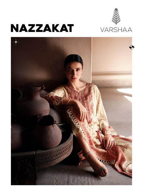 Nazzakat By Varsha Viscose Muslin Designer Salwar Suits Wholesale In India