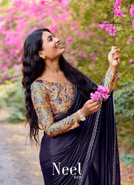 Neel Vol 16 By Kashvi Mono Satin Designer Wear Saree Orders In India
