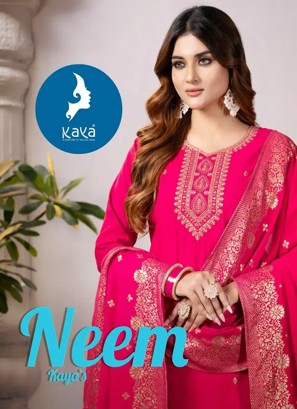 Neem By Kaya Roman Silk Designer Kurti With Bottom Dupatta Wholesale Shop In Surat