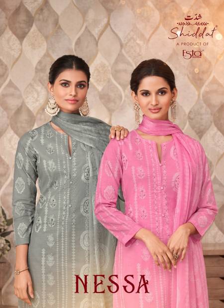 Nessa By Esta Shiddat Printed Cotton Dress Material Wholesale Shop In Surat