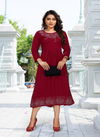 New Albeli 8142 Fancy Designer Rayon Ethnic Wear Kurti Collection