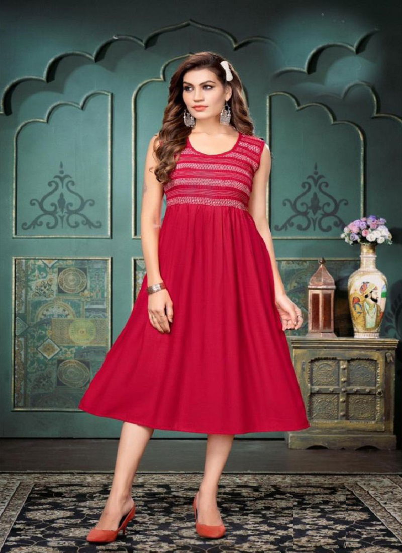 New Flora Gown Cal By Trendy Party Wear Kurtis Catalog