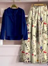 New Latest Designer Printed Casual Skirt With Top Collection 