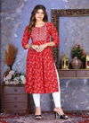 New Riyaa Smart Girl 2 Heavy Rayon Fancy Wear Embroidery Kurti Collection