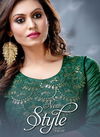 New Style 2 Ethnic Wear gota patti embroidery concept long kurti with attached skirt Collection