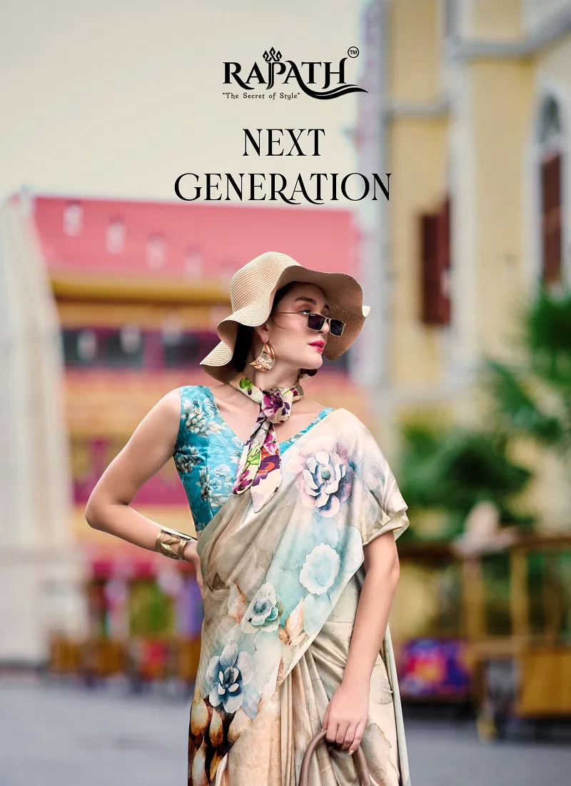 Next Generation 670010 To 670018 By Rajpath Satin Silk Printed Saree Wholesale In India Catalog