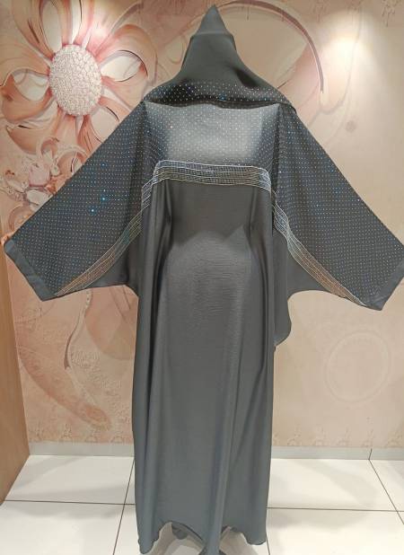 Nida Georgette 05 New Latest Fancy Wear Kaftan Style Abaya Collection