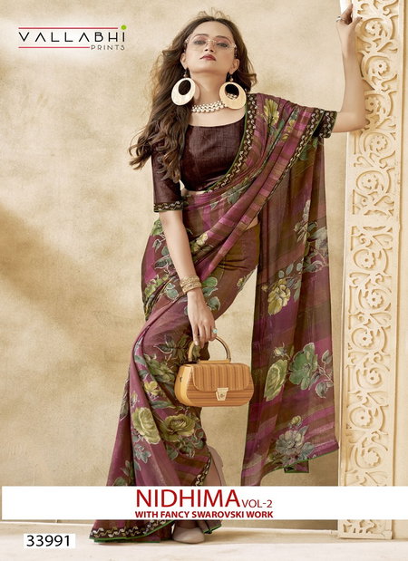 Nidhima Vol 2 By Vallabhi Georgette Daily Wear Saree Orders In India