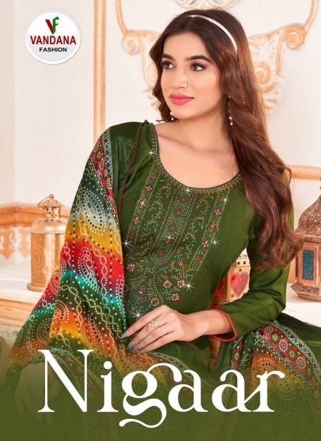 Nigaar Vol 2 By Vandana Dress Material Wholesale Market In Surat With Price Catalog